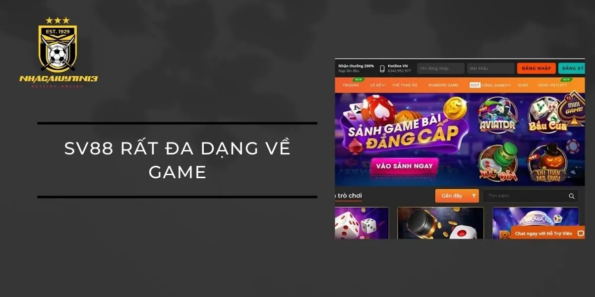 sv88-rat-da-dang-ve-game